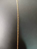14K Italian Gold 18" Diamond Cut Rope Chain