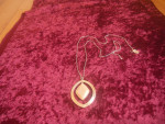 Brand New - Gold Plated Pendant Necklace 32" Long