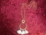 Brand New Gold Plated Pendant Necklace  32" Long