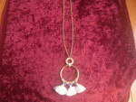Brand New Gold Plated Pendant Necklace  32" Long