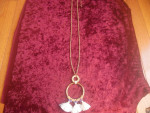 Brand New Gold Plated Pendant Necklace  32" Long