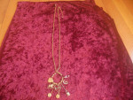 Brand New Gold Plated Pendant Necklace 30" Long
