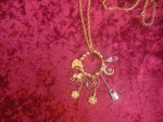 Brand New Gold Plated Pendant Necklace 30" Long