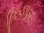 Brand New Gold Plated Pendant Necklace 30" Long