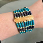 Multi-Strand Bone Bead Bracelet