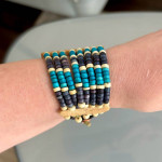 Multi-Strand Bone Bead Bracelet