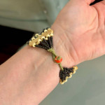 Multi-Strand Bone Bead Bracelet