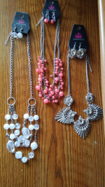 New Paparazzi Necklace and Earring Sets - 3 Different Styles