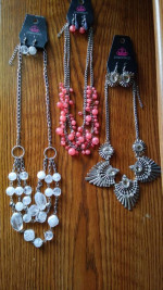 New Paparazzi Necklace and Earring Sets - 3 Different Styles
