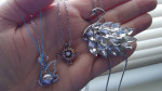 2 New Swan Necklaces