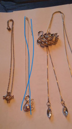 2 New Swan Necklaces