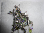 Kirks Folly Christmas Tree Pin Fairy Fairies Pin Brooch Jewelry