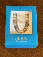 Multi-Hue Pearl Necklace and Earring set by JOIA de Majorca
