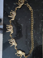 Decorative elephant belt with 5 elephants