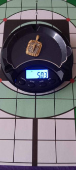 10k gold Jesus cross pendant with 2 TINY guenuine diamonds = 5.03