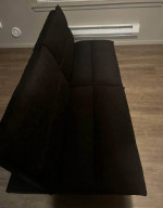 LIKE NEW - Ikea Black Modern Futon sleeper sofa twin size