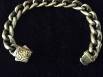 ENGRAVED ANCHOR LINK Mens Bracelet 82gr Solid Silver by SCOTT KAY