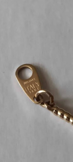 14k yellow Gold heart 7 inch bracelet = 7.28 grams