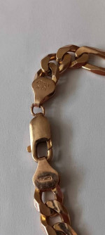 solid 10k yellow gold 8.25 inch bracelet = 19.89 grams
