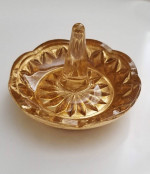Glass Crystal Ring Holder Jewelry Dish