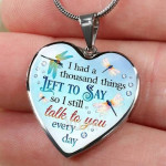 New Memorial Heart Necklaces with 3 Different Phrases