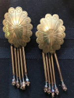 Earrings with Removable Beads