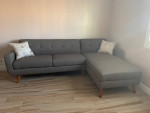 Sectional Sofa in Brown/Espresso Color