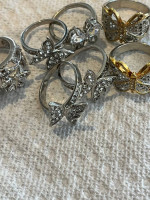 Butterfly Rings wt diamond accents - Mystic