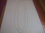 2- Brand New Silver Plated Chain Necklace 64" Long 