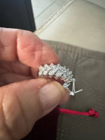 “”Beautiful diamond set  earrings and ring