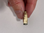 14K Yellow Gold Satin Diamond Ring