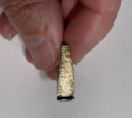 14K Yellow Gold Satin Diamond Ring