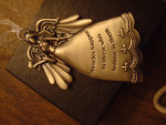 Angel Charm with Heart, Fleur de lis