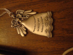 Angel Charm with Heart, Fleur de lis