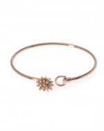 New Gucci 18k Rose Gold and Diamond Flora Bracelet
