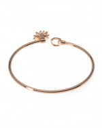 New Gucci 18k Rose Gold and Diamond Flora Bracelet