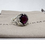 DY 925 infinity 11 mm Amethyst ring Size 6