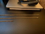 14k yellow gold 3mm rope chain 22in