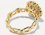 Kendra Scott Jane 18k Yellow Gold Vermeil Cocktail Ring in Gray Labra