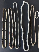 Big Lot of Faux Pearl Necklaces/Bracelets