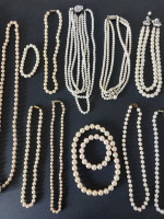 Big Lot of Faux Pearl Necklaces/Bracelets