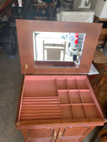 Jewelry Armoire Chest Stand with Lingerie Drawers