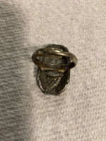 FLORENTA FAUX TURQUOISE  SIGNED ADJUSTABLE RING