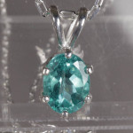 Brazilian Apatite, also Peacock Apatite or Neon Apatite Necklace