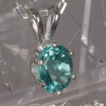 Brazilian Apatite, also Peacock Apatite or Neon Apatite Necklace