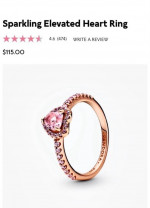 Sparkling Elevated Heart Ring (size 5) BRAND NEW