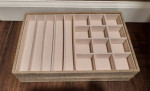 3 TIER STACKABLE JEWELRY STORAGE TRAYS