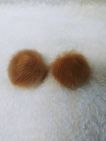 3 Pc 50s RETRO LUXURY Mink 2 Pins: Flower&Poodle/Clipon Earrings
