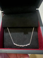 14K White Gold and Diamond Necklace