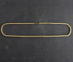 14K Yellow Gold Solid Rope Chain